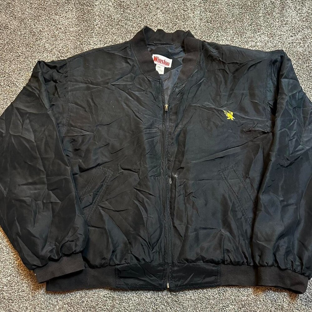 Vintage‎ Winston Cigarette Advertisement Zip silk jacket
